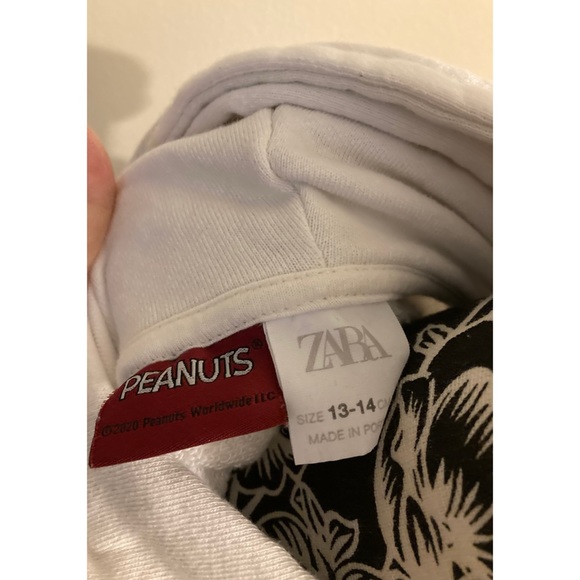 Zara Girl Snoopy Peanuts Sweatshirt Hoodie - Picture 6 of 6